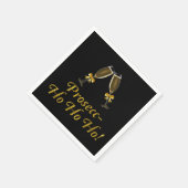 Prosecc-Ho Ho Ho! Funny Prosecco kerstparty Servet (Hoek)