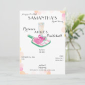 Prosecco Après Pickleball Retro Vrijgezellenfeest Kaart (Staand voorkant)