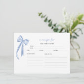 Prosecco Floral Vrijgezellenfeest Recept Kaarten (Staand voorkant)