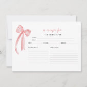 Prosecco Floral Vrijgezellenfeest Recept Kaarten (Voorkant)