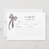 Prosecco Floral Vrijgezellenfeest Recept Kaarten (Voorkant)