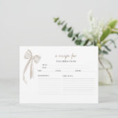 Prosecco Floral Vrijgezellenfeest Recept Kaarten (Staand voorkant)