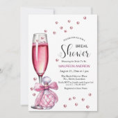 Prosecco glas en parfumflesje Vrijgezellenfeest Kaart (Voorkant)