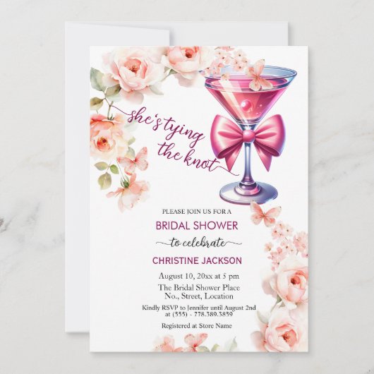 Prosecco Glass Ze bindt het knoop Vrijgezellenfees Kaart (Voorkant)