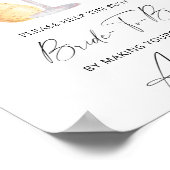 Prosecco - help de drukke bruid Adres Poster (Hoek)