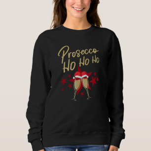 Prosecco Ho Ho Champagne Flutes Kerstmis Trui