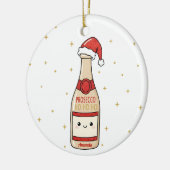 Prosecco Ho Ho Ho Funny Christmas Ornament Gift (Links)
