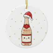 Prosecco Ho Ho Ho Grappige Kerst Ornament Cadeau (Voorkant)
