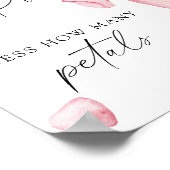 Prosecco - hoeveel bloemblaadjes Vrijgezellenfeest Poster (Hoek)