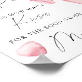 Prosecco - hoeveel kisses vrijgezellenfeest spel poster (Hoek)