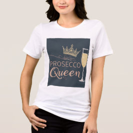 Prosecco Koningin – Bruisende Kroon & Champagne Tri-Blend Shirt