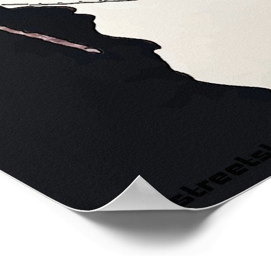 Prosecco Lady in Salon Poster (Hoek)