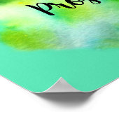 Prosecco Lover Inspirerend Life Quote Waterverf Poster (Hoek)