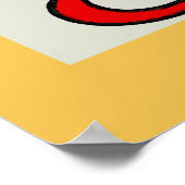 Prosecco, Man met glas Poster (Hoek)