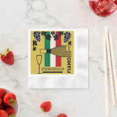 Prosecco-mousserende wijn servet (Insitu)