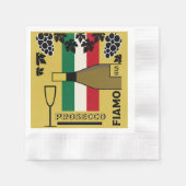 Prosecco-mousserende wijn servet (Voorkant)