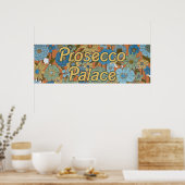 Prosecco Palace 2: mod florals Poster (Keuken)