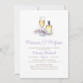Prosecco Parfum Champagne Bruiloftsfeest Kaart (Voorkant)