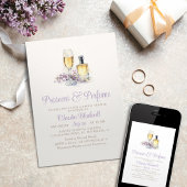 Prosecco Parfum Champagne Bruiloftsfeest Kaart
