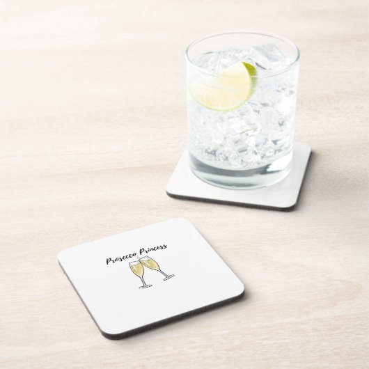 Prosecco Princess Bier Onderzetter (Rechterzijde)