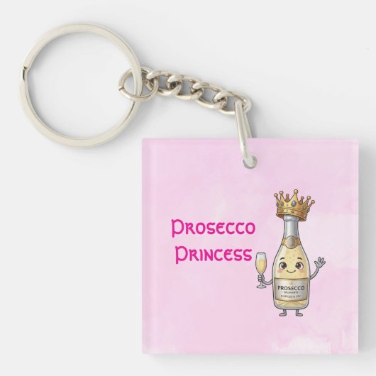 Prosecco Prinses Sleutelhanger (voorkant)