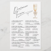 Prosecco Trivia Vrijgezellenfeest spel (Voorkant)