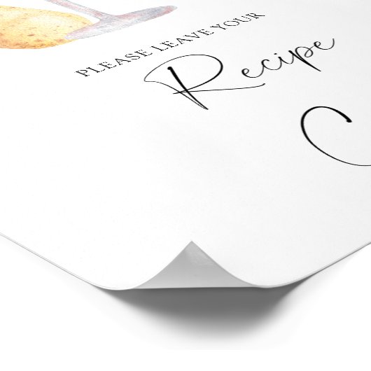 Prosecco - Uw receptkaart hier Poster (Hoek)