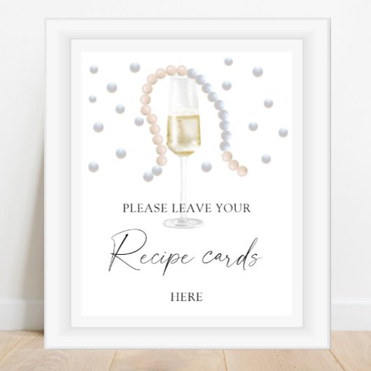 Prosecco - Uw receptkaart hier Poster