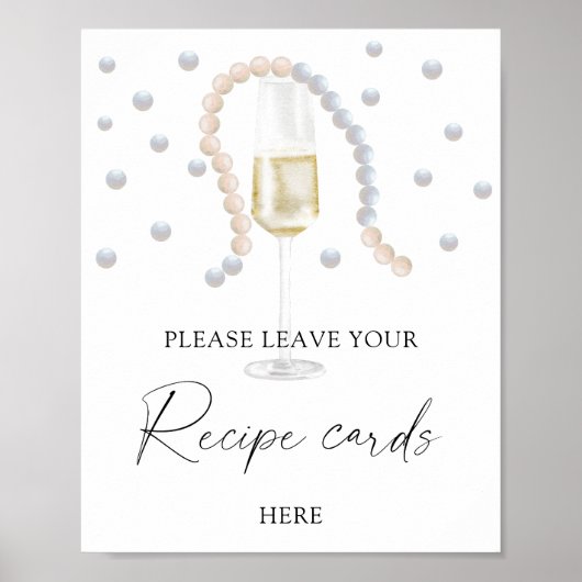 Prosecco - Uw receptkaart hier Poster (Voorkant)