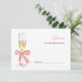 Prosecco Vrijgezellenfeest Advies voor de Bruid Ka Kaart (Staand voorkant)