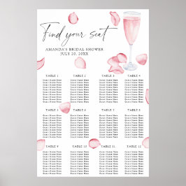 Prosecco vrijgezellenfeest zitgrafiek poster