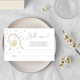 Prosecco - Wie ben ik bruidsbrunch spel Briefpapier