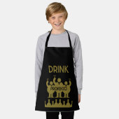 Prosecco wijn drinkers schort (Gedragen)