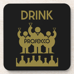 Prosecco Wijndrinkers Bier Onderzetter