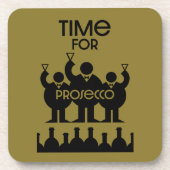 Prosecco Wijndrinkers Bier Onderzetter (Voorkant)