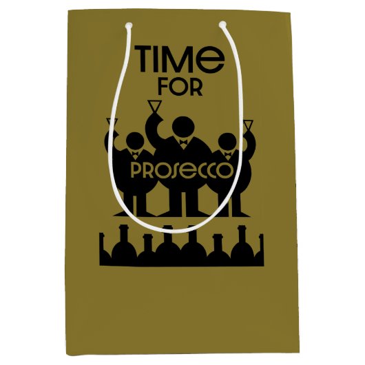 Prosecco Wijndrinkers Medium Cadeauzakje (Voorkant)
