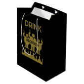 Prosecco Wijndrinkers Medium Cadeauzakje (Achterkant Gekanteld)