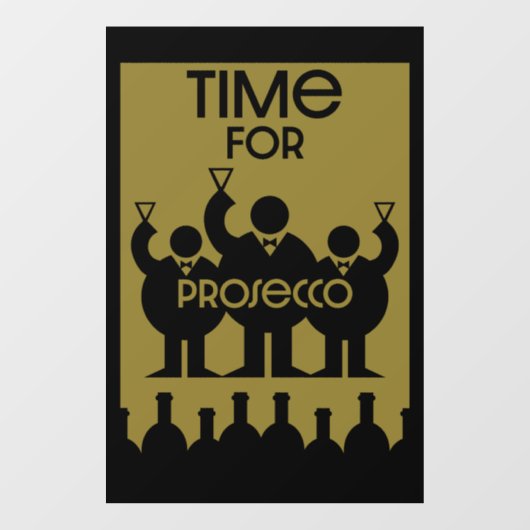 Prosecco Wijndrinkers Raamsticker (Vel)