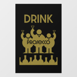 Prosecco Wijndrinkers Raamsticker