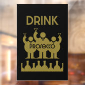 Prosecco Wijndrinkers Raamsticker (Vel 2)