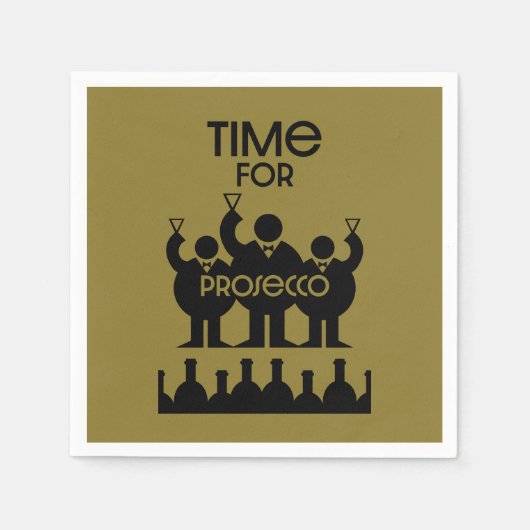 Prosecco Wijndrinkers Servet (Voorkant)