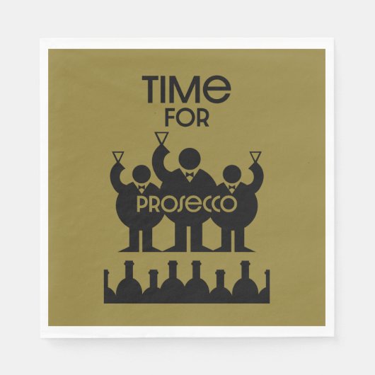 Prosecco Wijndrinkers Servet (Voorkant)
