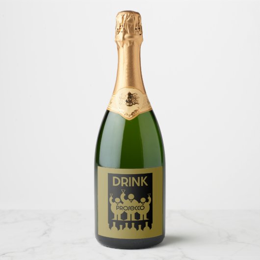 Prosecco Wijndrinkers Sparkling Wijnetiket (Voorkant)