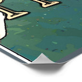 Prosecco, wijnglazen sterren poster (Hoek)