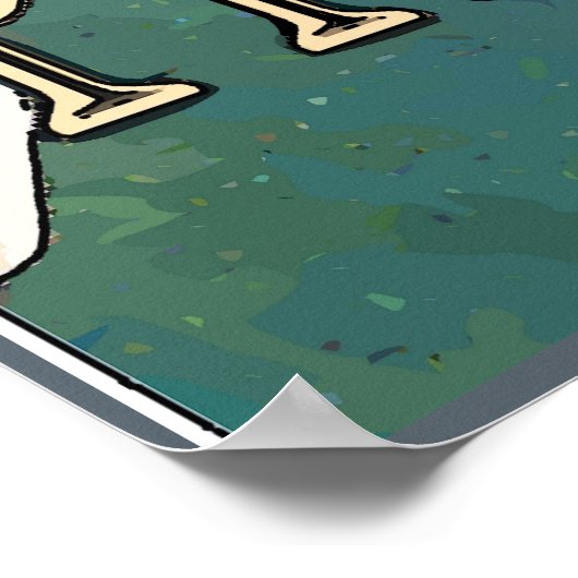 Prosecco, wijnglazen sterren poster (Hoek)