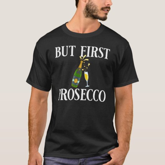 Prosecco Wine Champagne Cocktails Roos T-shirt (Voorkant)