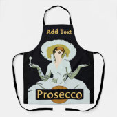 Prosecco Wine Design tekst toevoegen, Schort (Voorkant)
