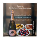 Prosecco Wine Pairing Guide/Mastering the Kitchen Tegeltje (Voorkant)