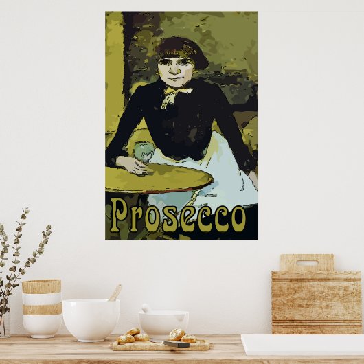 Prosecco Woman Poster (Keuken)
