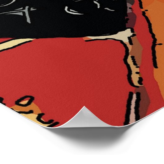 Prosecco Woman, Wine Poster (Hoek)